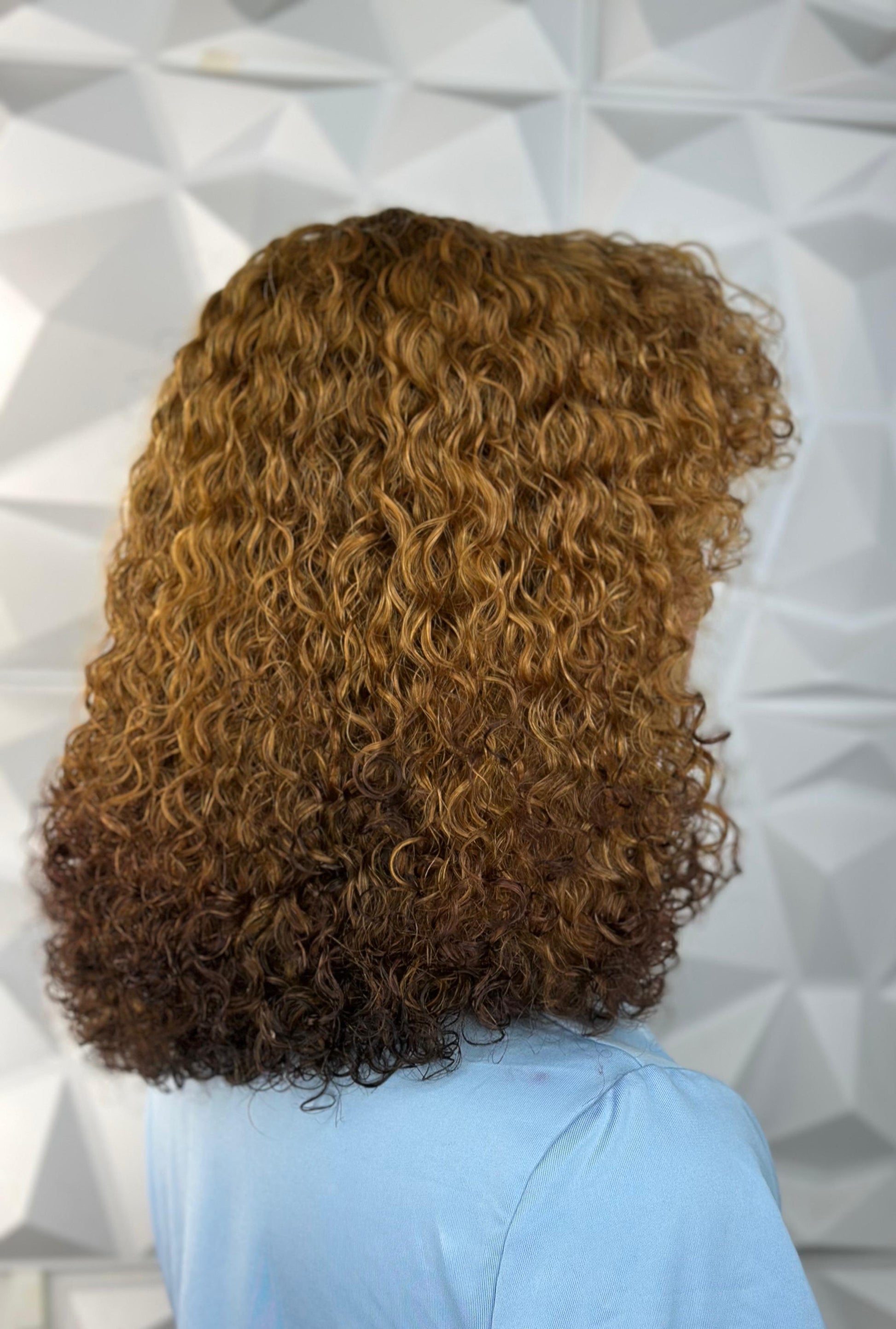 12” water wave Fringe Wig (250g)