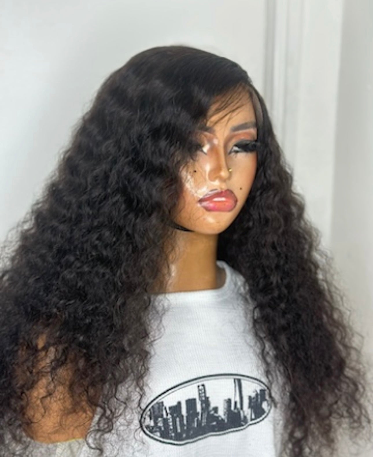 Luxury 28-Inch Deep Wave Human Hair Wig – 13x6 Frontal | 400g Full Volume