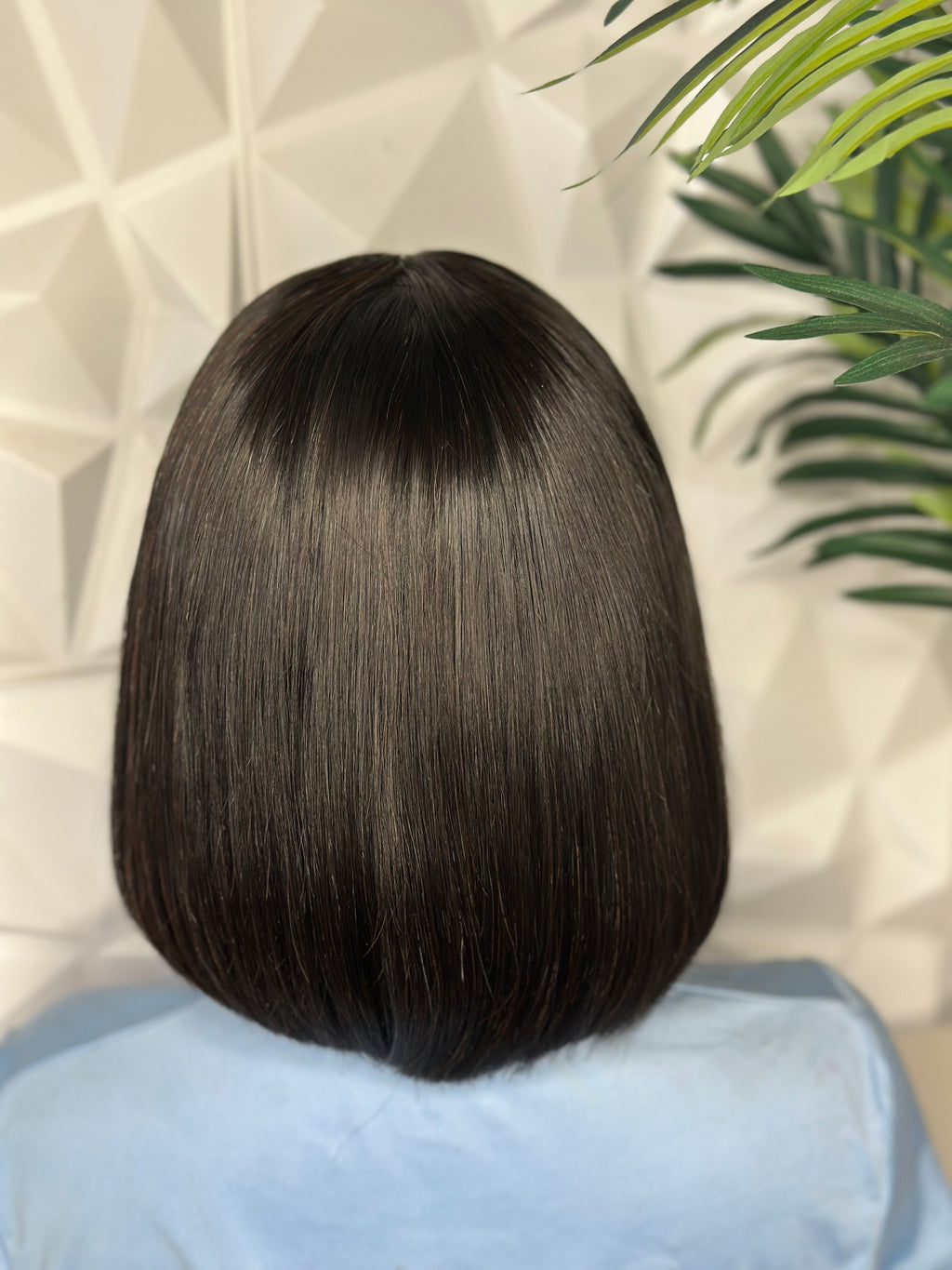 The Sleek Bella – 8” Vietnamese Bone Straight Bob | 200g | 2x4 Closure