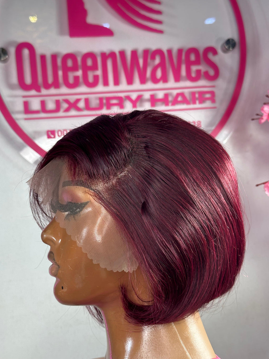 Cherry Luxe Bob – 100% Human Hair