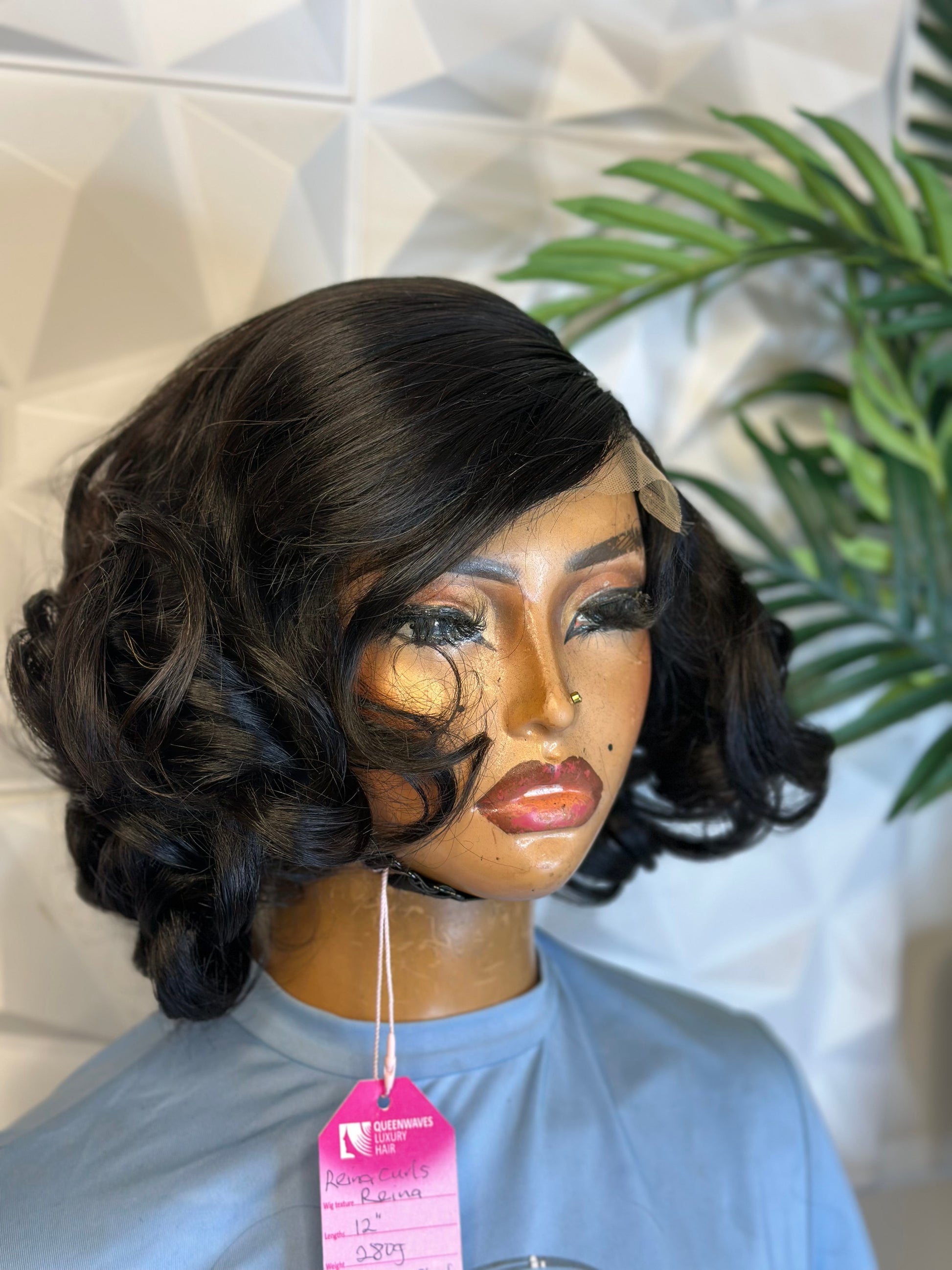 SDD Reina Curls – Luxury Bob Wig (12”)