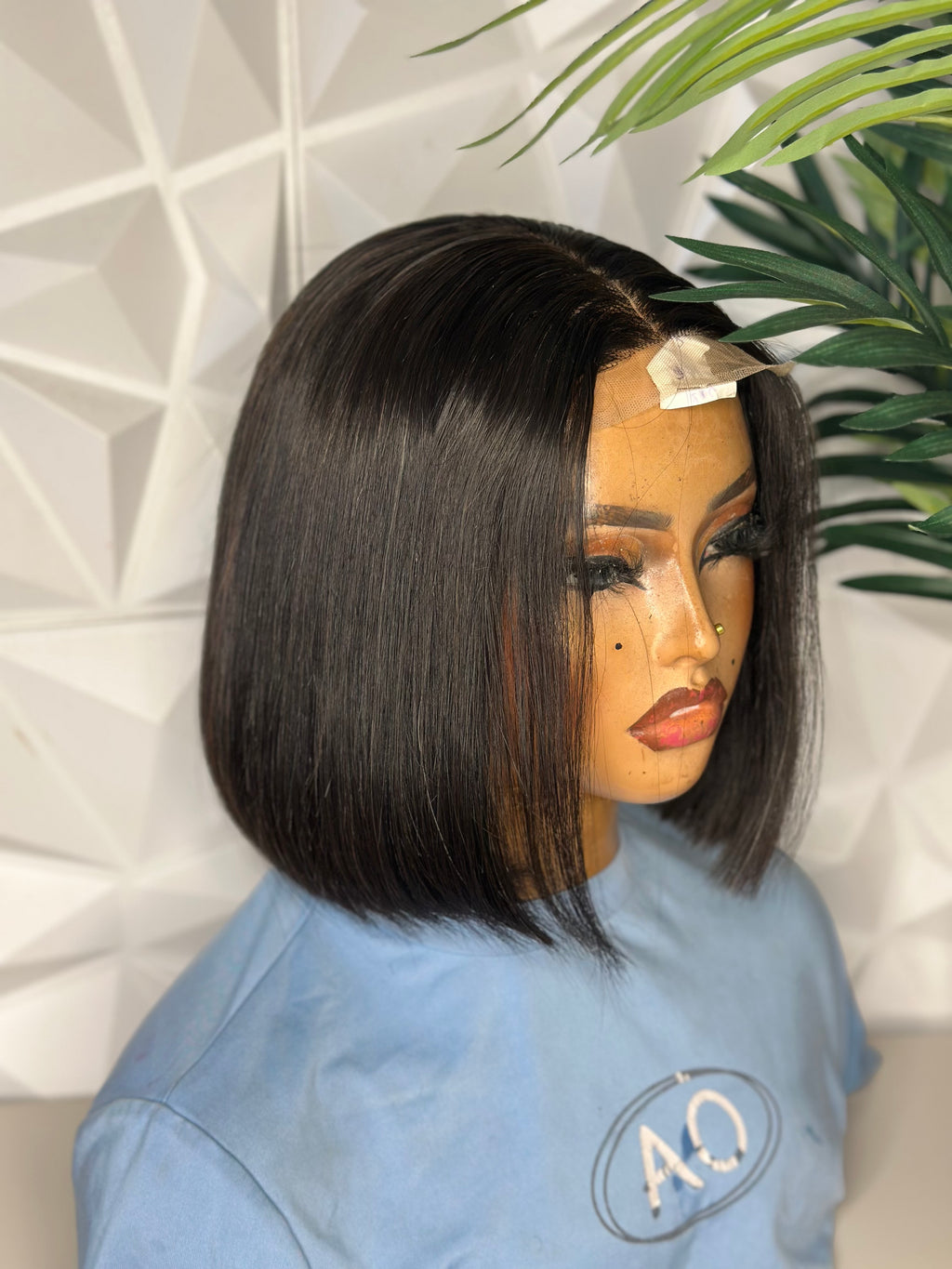 The Sleek Bella – 8” Vietnamese Bone Straight Bob | 200g | 2x4 Closure