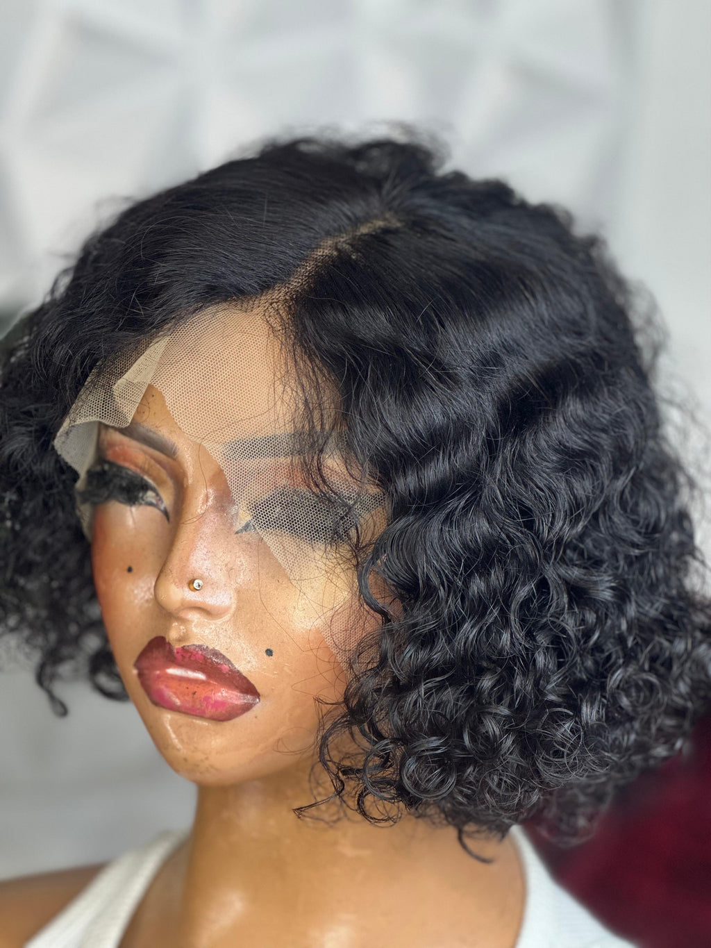 The Noir Wave – Short Water Curly Wig (150g)