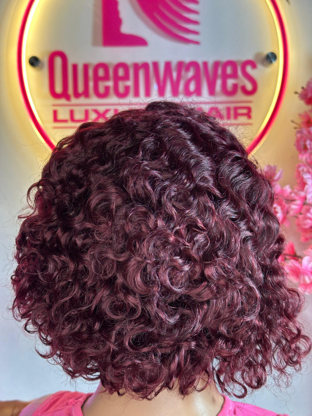 The Ruby Wave – Short Water Curly Wig (150g)