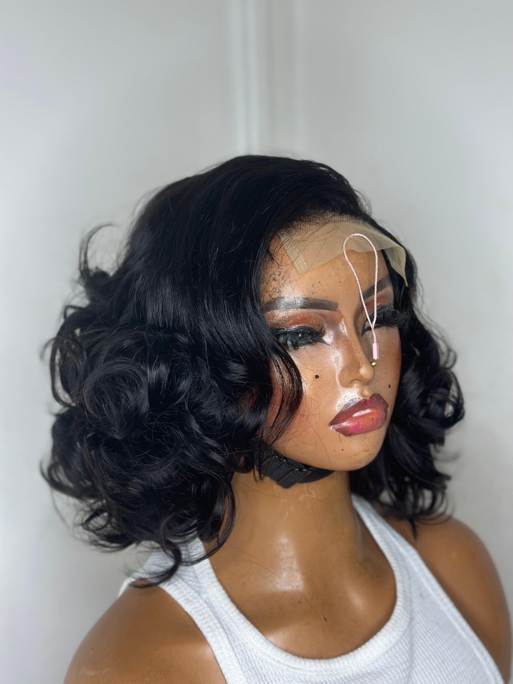 Diva Bounce 8” – Natural Bouncy Curls Wig | 100% human hair