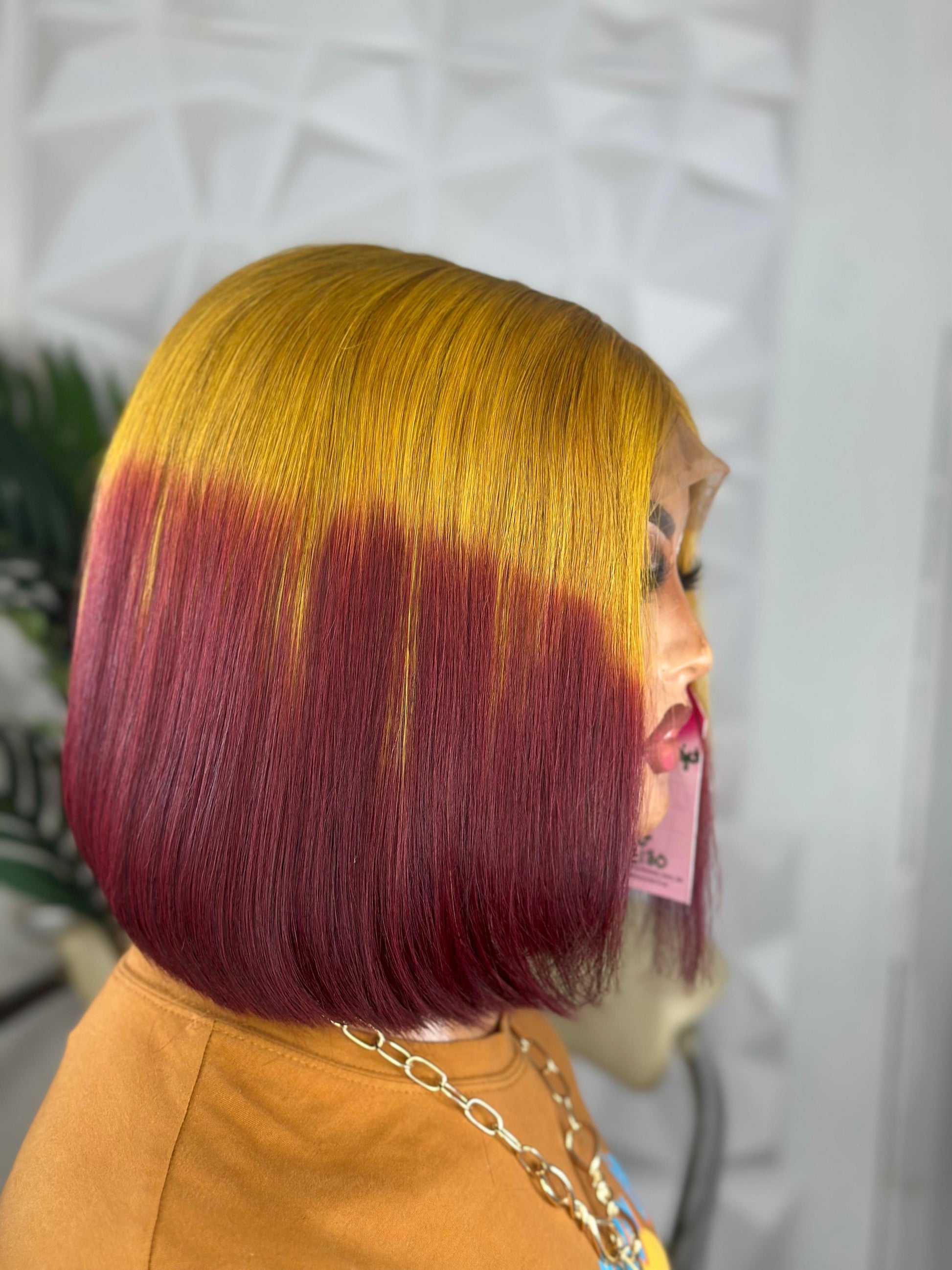 Golden Wine – 10” SDD Bone Straight Wig