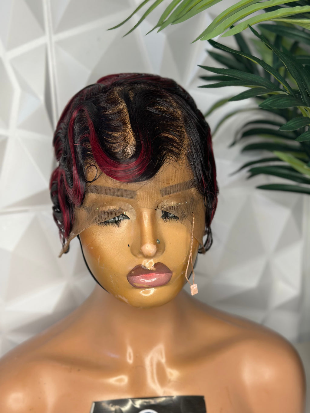 The Scarlet Wave – Red Wine Finger Wave Wig