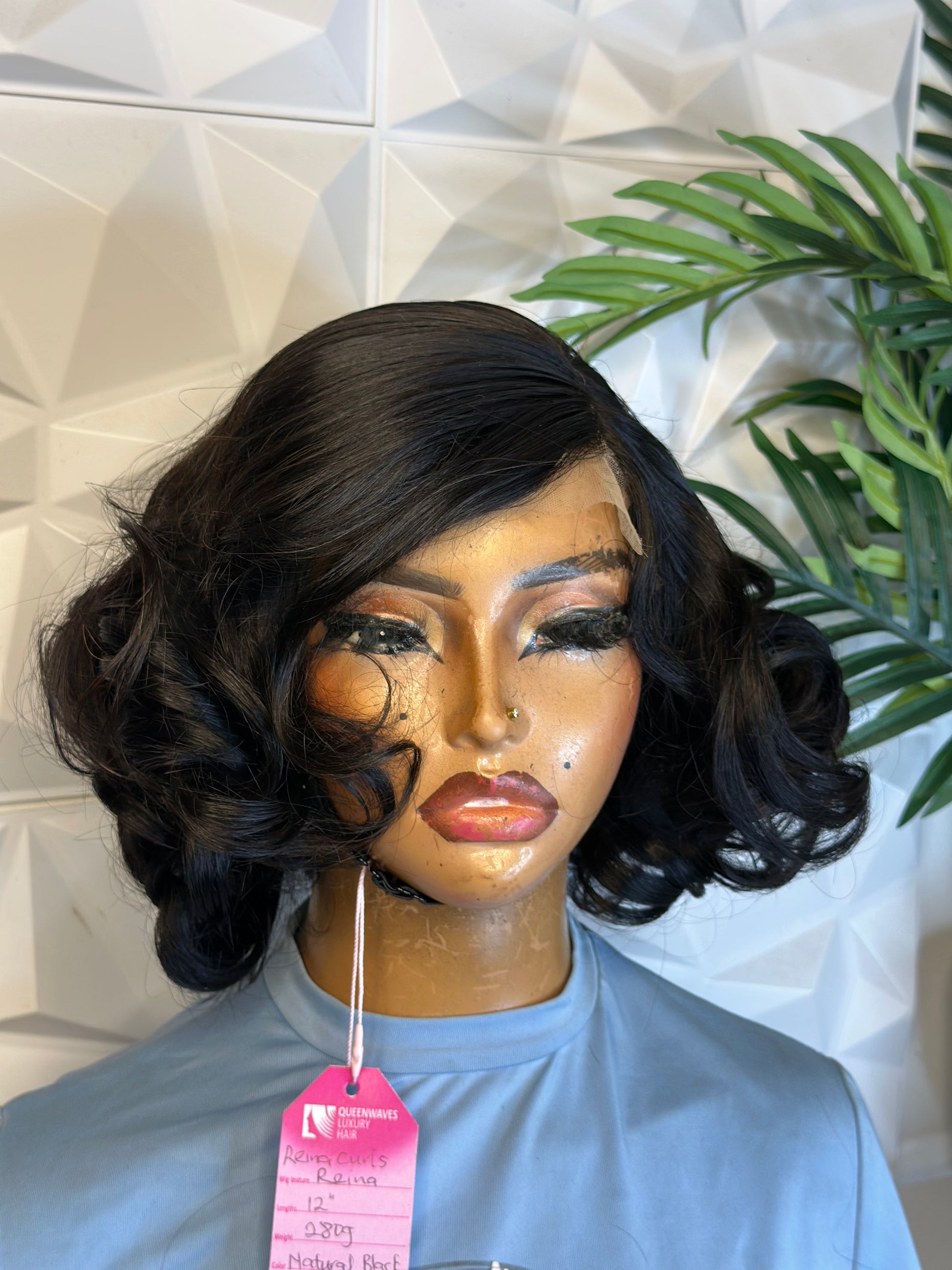 SDD Reina Curls – Luxury Bob Wig (12”)