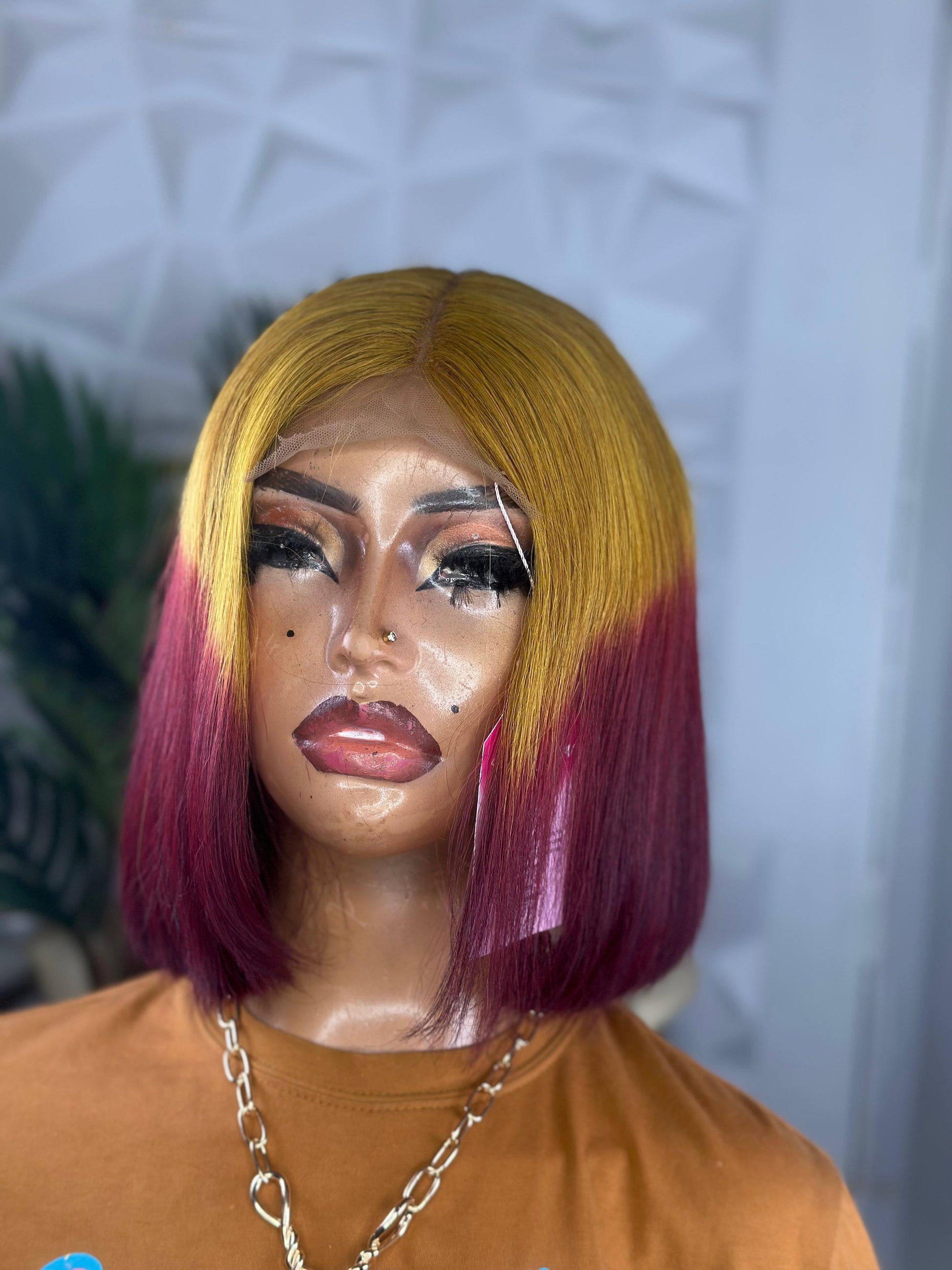 Golden Wine – 10” SDD Bone Straight Wig
