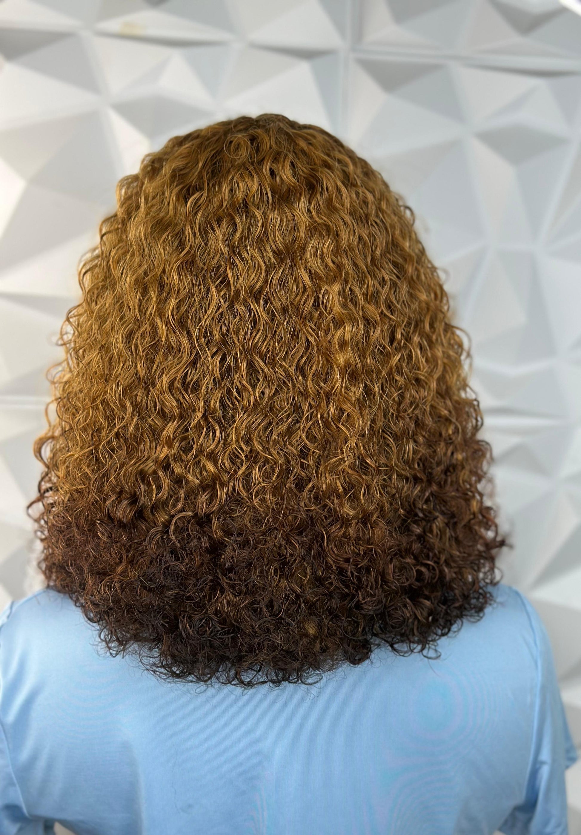 12” water wave Fringe Wig (250g)
