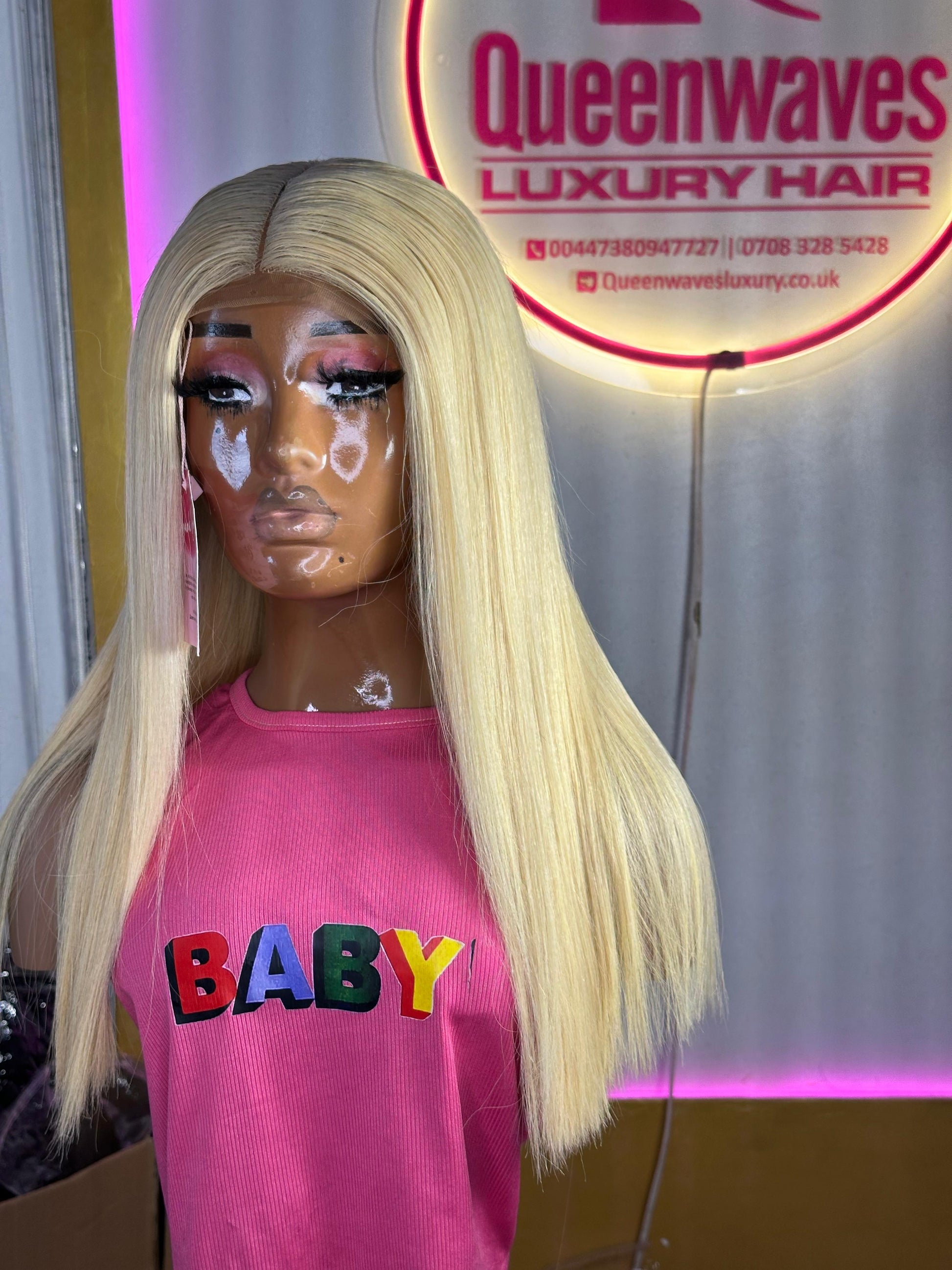 Platinum Princess 18” 5X5 Straight Wig