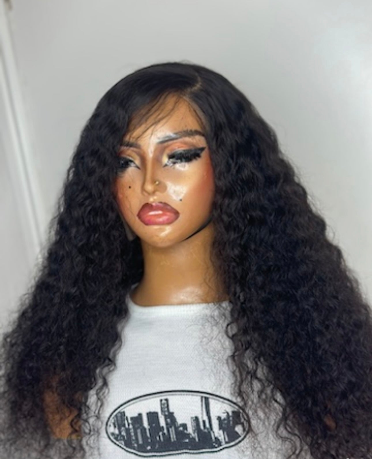 Luxury 28-Inch Deep Wave Human Hair Wig – 13x6 Frontal | 400g Full Volume