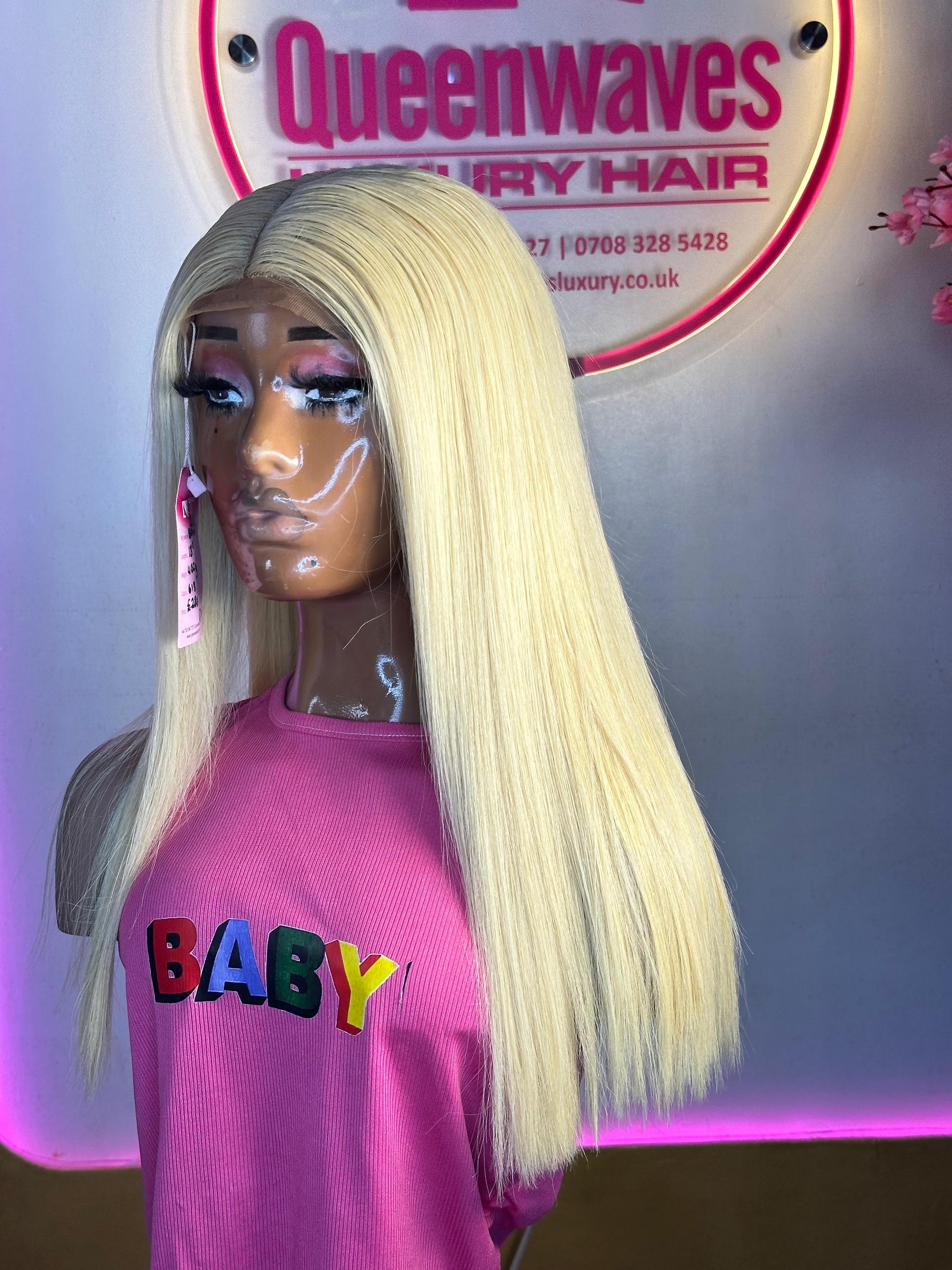 Platinum Princess 18” 5X5 Straight Wig